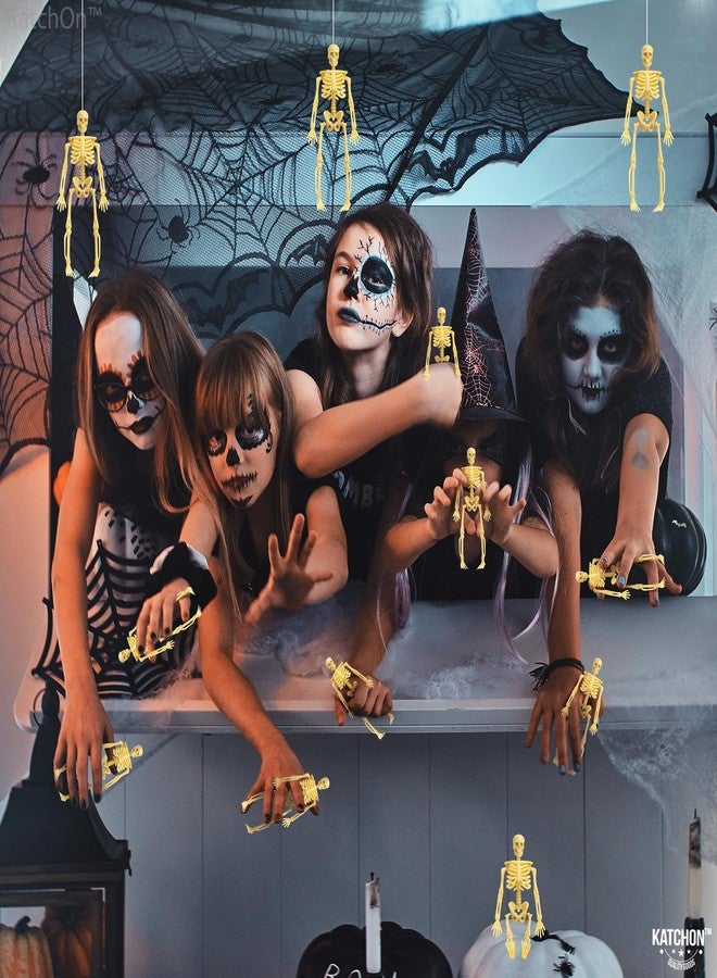 كاتشون، عبوة ضخمة من 12 مجسم هيكل عظمي للهالوين - 6 بوصات | مجسم هيكل عظمي صغير لتزيين المنزل في الهالوين | هياكل عظمية صغيرة لتزيين حفلات الهالوين المخيفة | ديكور هيكل عظمي لحفلة يوم بو - Image 5