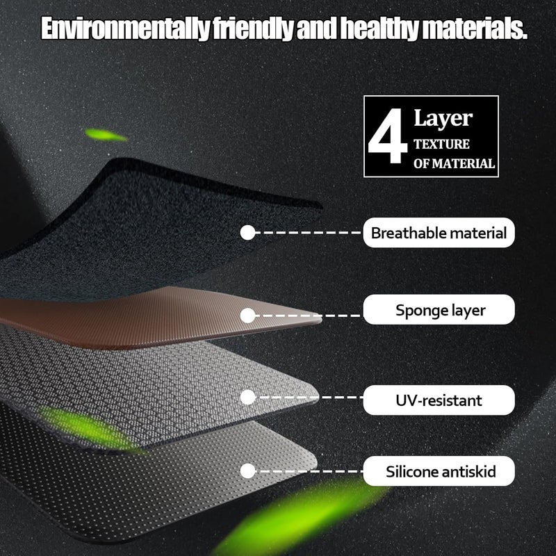 Xhfarce Dash Cover Fit for Hyundai Tucson 2019 2020 2021 Accessories(with Audio Hole) Anti-Skid Center Console Protector Cover Mat Car Dashboard Cover Sunshade Glare UV Rays Protector -Black Edge - Image 5