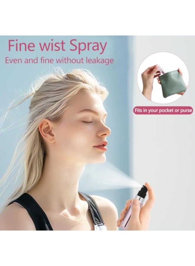 opasyo Portable Mini Refillable Perfume Atomizer Bottle Travel Size Refillable Perfume Refill Bottle Perfume Atomizer Refillables Scent Pump Case Small Perfume Spray 4 Pcs Pack of 5 ml - Image 3