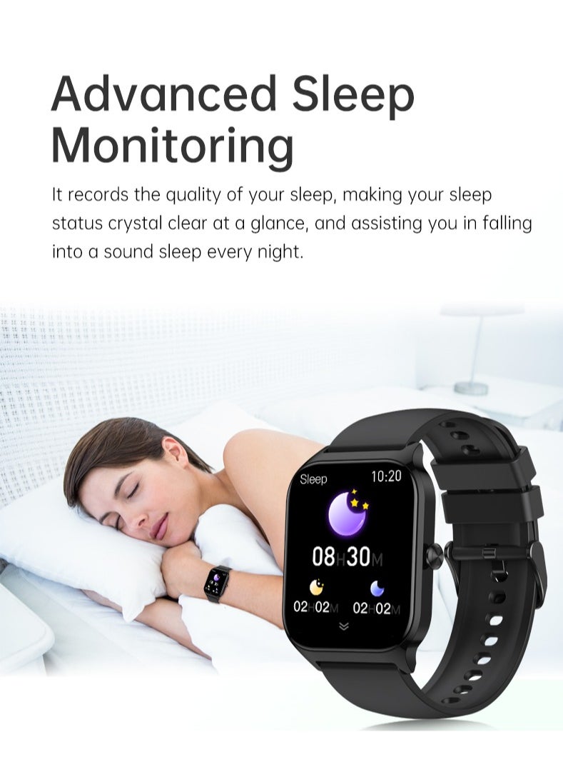 El-csele Bilingual (English-Arabic) Smart Watch 5D Health Monitoring • 100+ Sports Modes • 1.85" Large Screen • 7-Day Battery • IPx8 Waterproof • Bluetooth 5.2 Connectivity for Android & iOS  - Image 5