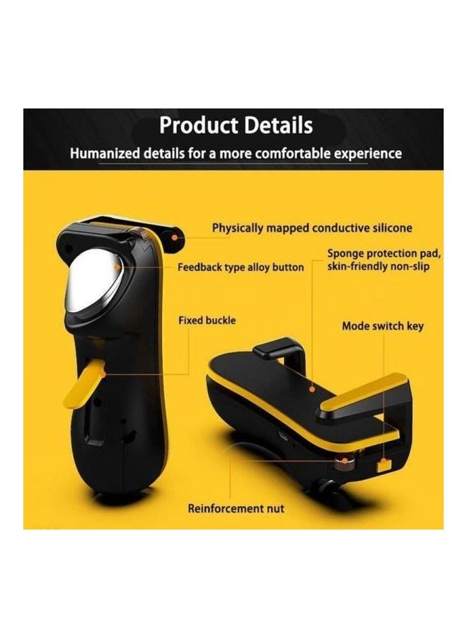 Pubg Wireless Controller For Ipad And Tablet, Portable Game Consoles Designed To Shoot Cod Mobile / Pubg / Fortnite Gaming Grip Games And Gaming Joystick For Ipad / Android Tablet - Image 3