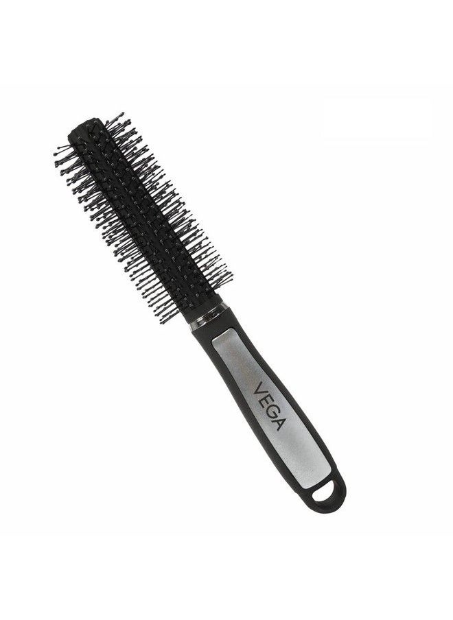 Vega Round Hair Brush (India'S No.1* Hair Brush Brand) For Adding Curls Volume & Waves In Hairs; Men And Women; All Hair Types Color May Vary (E14Rb)  - Image 2