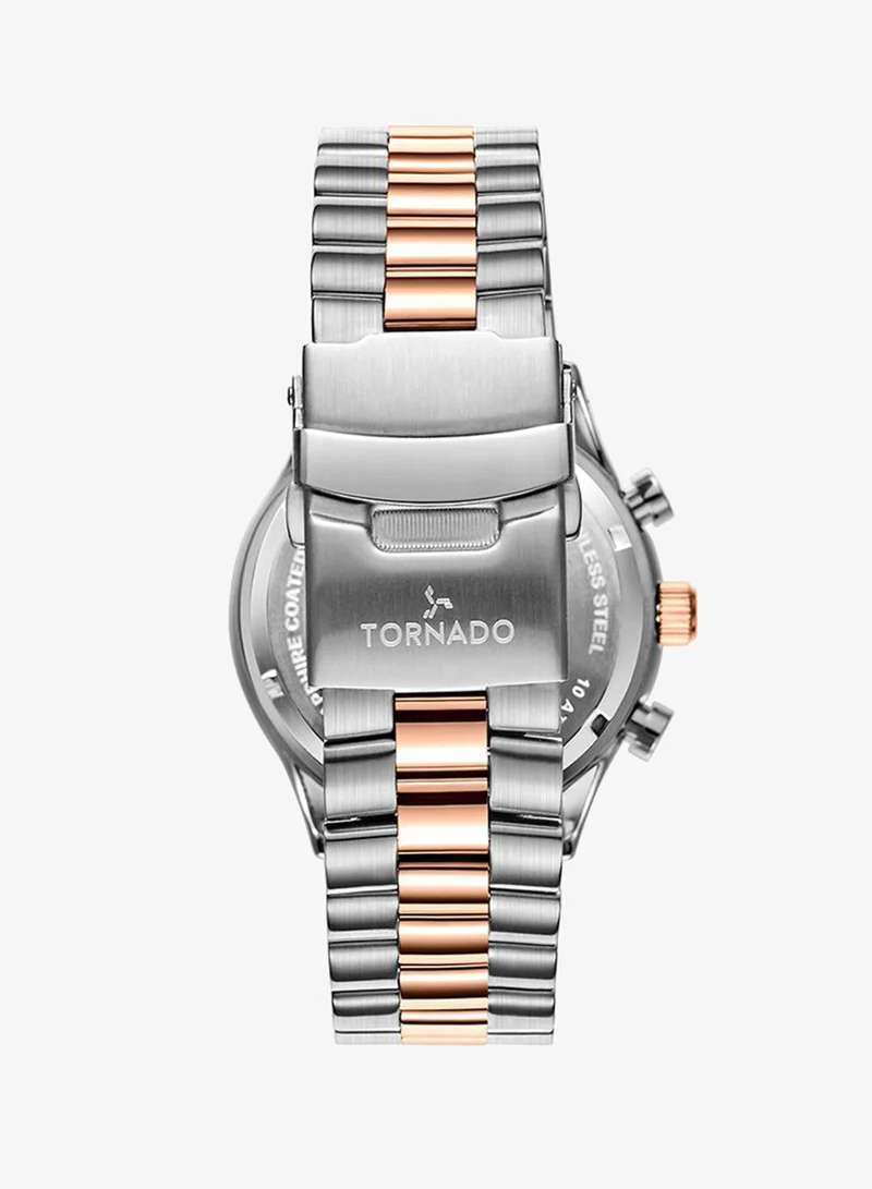 Tornado  Men's Stainless Steel Chronograph Watch T6106B-KBKW - 42x48 mm for Men | Best Price UAE