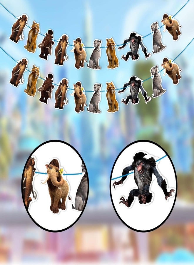 Seyal ICEE Age Birthday Garland Decoration – Winter-Themed Party Banner for Birthday, Baby Shower, Cake Smash, or Photo Booth – Cool ICEE Blue Hanging Décor for Wall, Door, or Backdrop – Party Supplies - Image 2