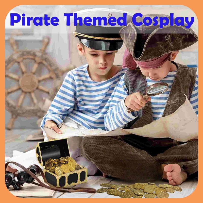 AiFanS Gold Coins - Plastic Pirate Coins, 320 Pcs - Perfect for Pirate Parties (4 Patterns) - Image 5