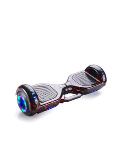 Crony D1+BT+Light+Cartoon 500W Smart Balance Hoverboard 6.5 inch 2-Wheel Bluetooth Connected LED Lights, Max Load 120KG, Self-Balancing Electric Scooter for Kids and Adults, Perfect Gift for Teens,Black-Red  - Image 1