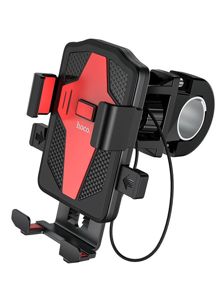 hoco. Ca73 Bike Phone Holder Bicycle & Motorcycle Phone Mount Universal Mount, Suitable For Mobile Phones Within 4.5 - 7 Inch, Compatible With Iphone 16 Pro Max, Samsung S24 Ultra Xiaomi Oppo Huawei  - Image 1
