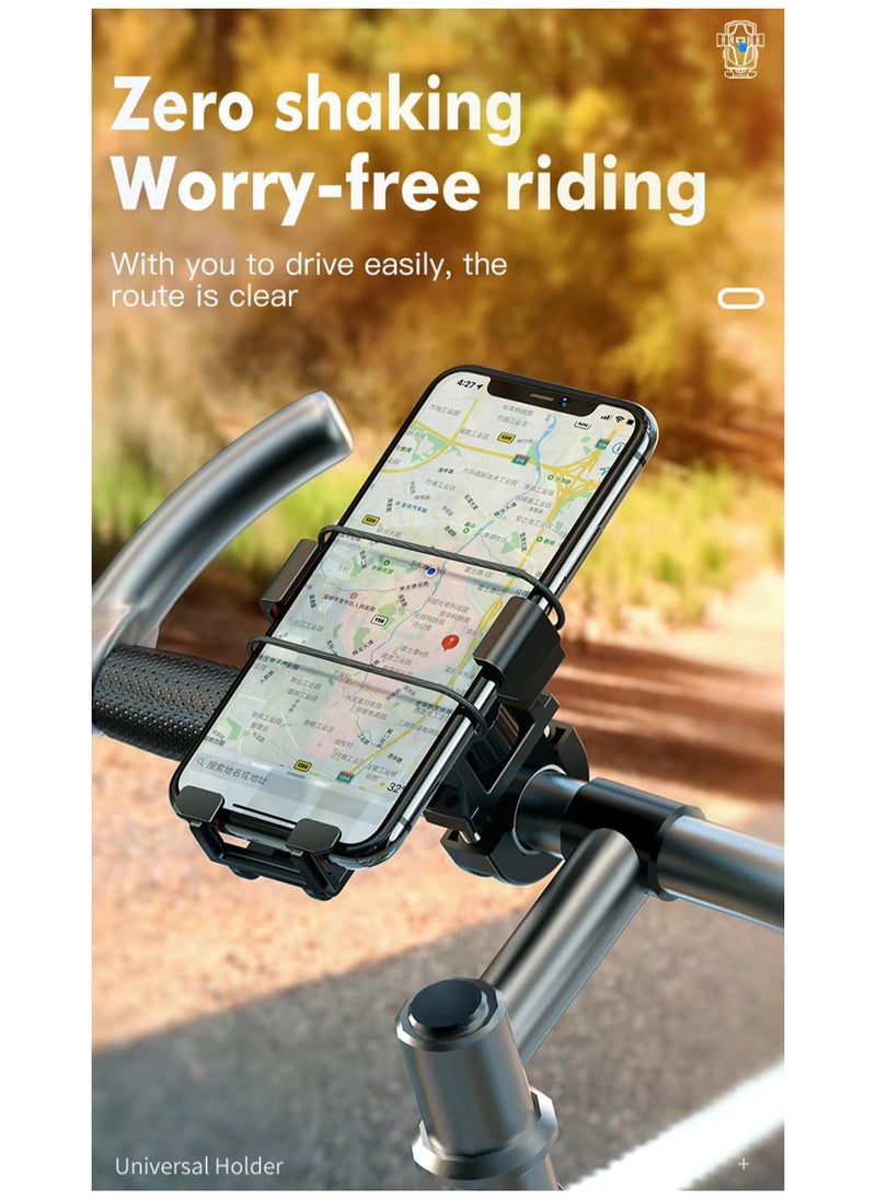 hoco. Ca73 Bike Phone Holder Bicycle & Motorcycle Phone Mount Universal Mount, Suitable For Mobile Phones Within 4.5 - 7 Inch, Compatible With Iphone 16 Pro Max, Samsung S24 Ultra Xiaomi Oppo Huawei  - Image 2