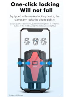hoco. Ca73 Bike Phone Holder Bicycle & Motorcycle Phone Mount Universal Mount, Suitable For Mobile Phones Within 4.5 - 7 Inch, Compatible With Iphone 16 Pro Max, Samsung S24 Ultra Xiaomi Oppo Huawei  - Image 3