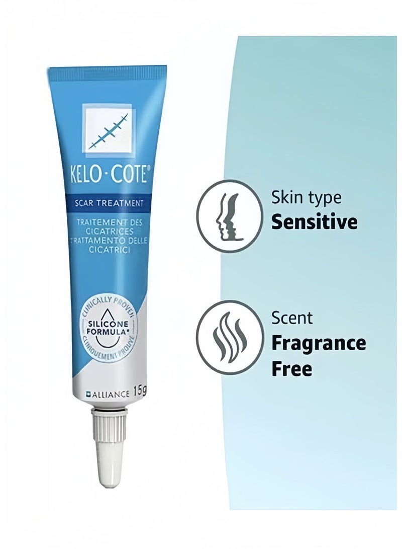 Kelo-cote 2-PACKS Advanced Formula Scar Treatment Gel,Reduces the Appearance of Old New Scars,Stretch Marks, Surgery, Injuries 15g*2 - Image 3