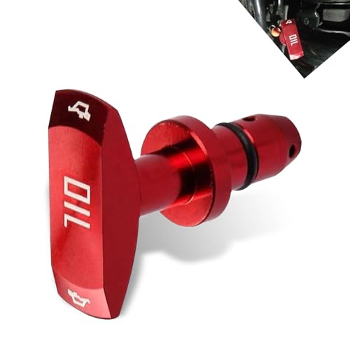 Merdege Auto Repair Parts Modified Oil Caliper Handle for 19992011 GTV8 GT500 Durable Oil Dipstick Handle Red - Image 1