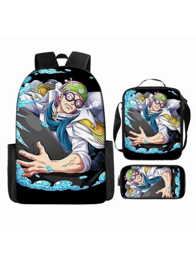 عام أحدث نموذج عالمي من الكرتون طباعة ثلاثة قطعة حقيبة مجموعة ( الطلاب ، الأطفال ، الأصدقاء ، نزهة ، تسلق الجبال ، الخ . ) - Image 4