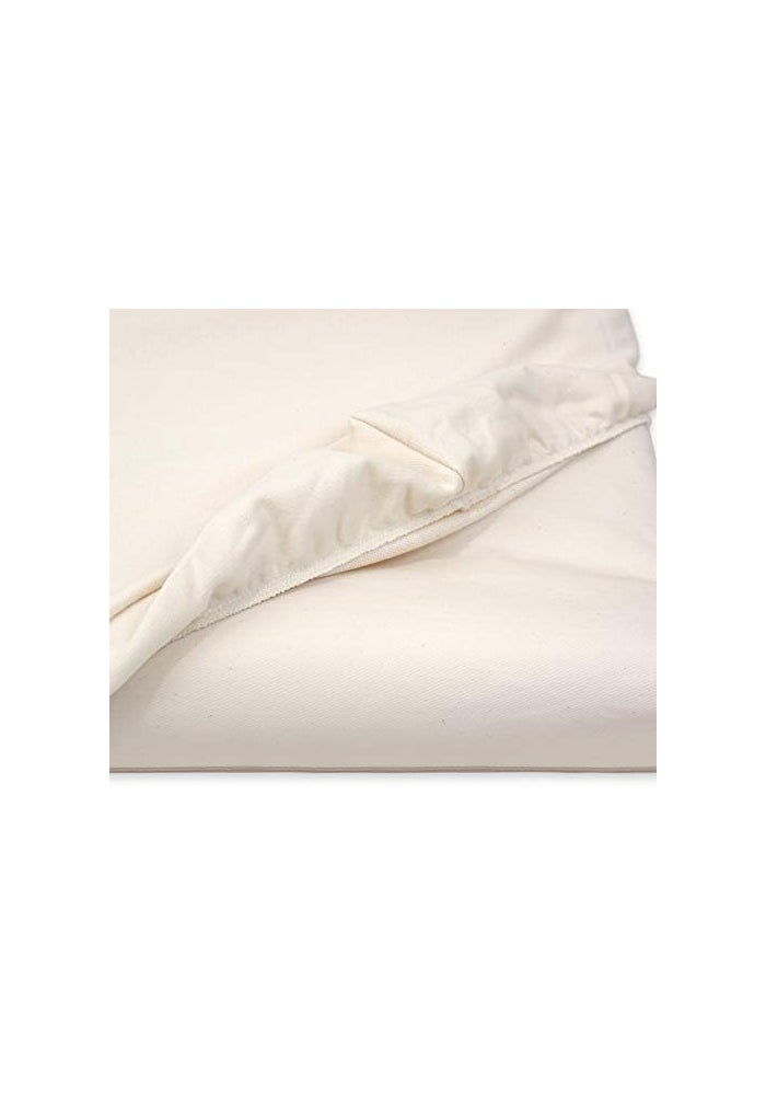 Naturepedic Organic Contoured Changing Pad Cover - Easy to Clean, Lightweight & Portable - Comfort 2-Sided and 4-Sided Baby Diaper Changing Pad Cover - 16" x 31" - Image 3