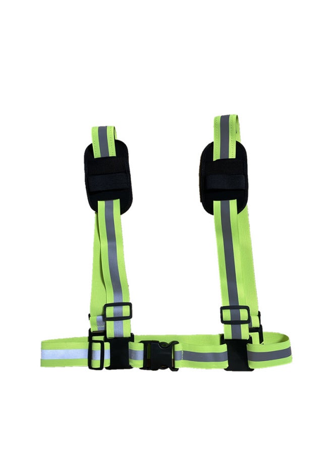 Generic Law Enforcement Recorder Strap Shoulder Strap Belt Reflective Strip Elastic Interphone Fixed Buckle Railway Power-Body Color:Green  - Image 4