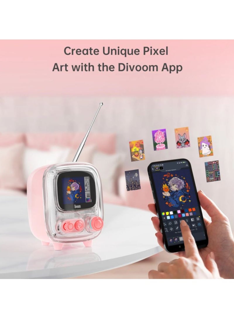 ديفوم Divoom Tiivoo-2 Photo Album & Lyrics Speaker - Tender White - Image 3