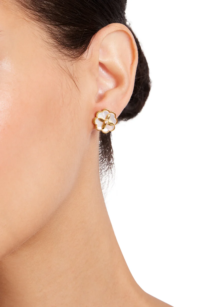 كيت سبيد أقراط Heritage Bloom Studs