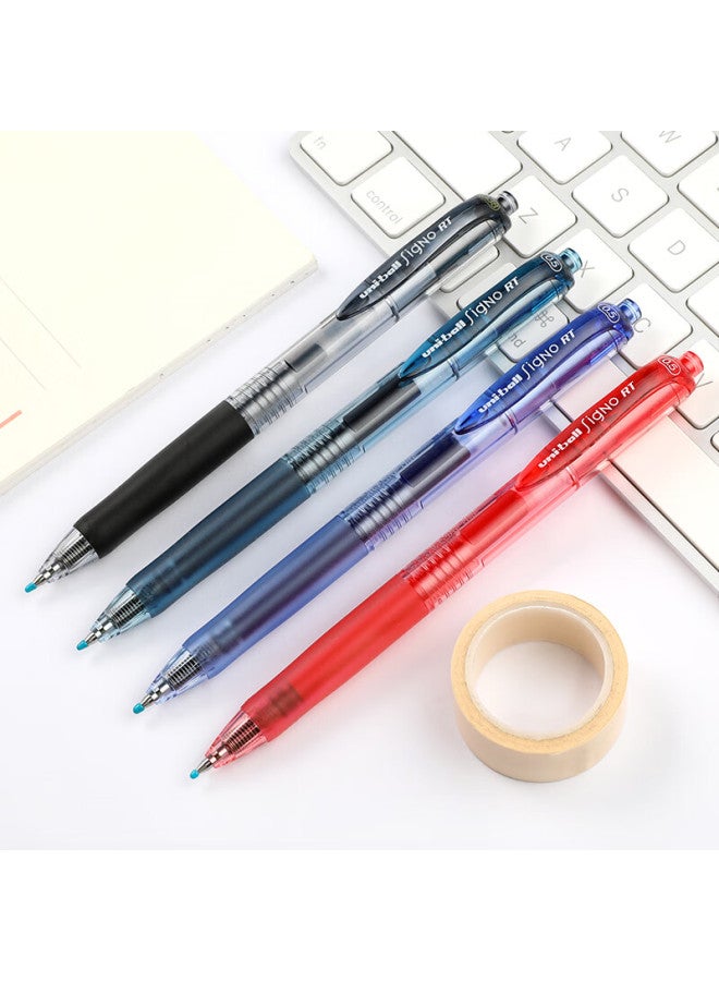 يوني Uni Mitsubishi Umn-105 قلم جيل أحمر قابل للسحب، قلم أحمر أنيق 0.5 مم، قلم توقيع، قلم امتحان للطلاب ورجال الأعمال، مجموعة أقلام مائية، 5 أقلام - Image 2