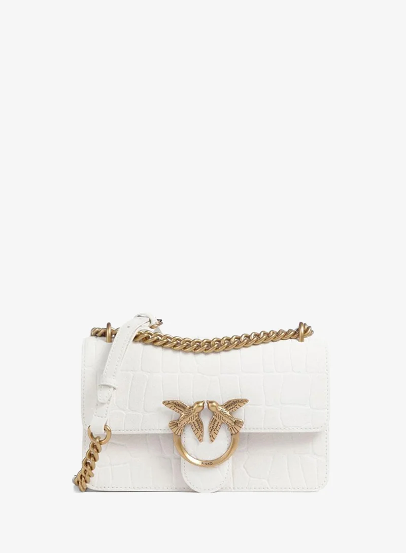بينكو Logo Detail Flap Over Shoulder Bag