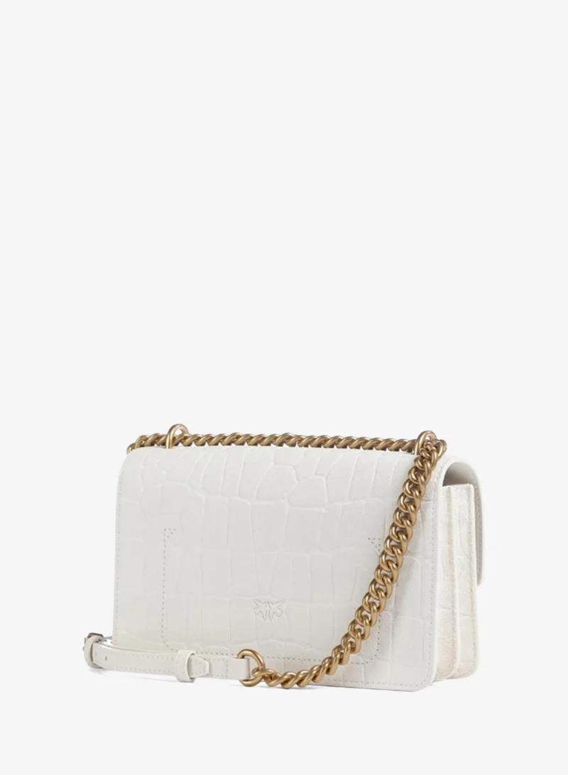 بينكو Logo Detail Flap Over Shoulder Bag