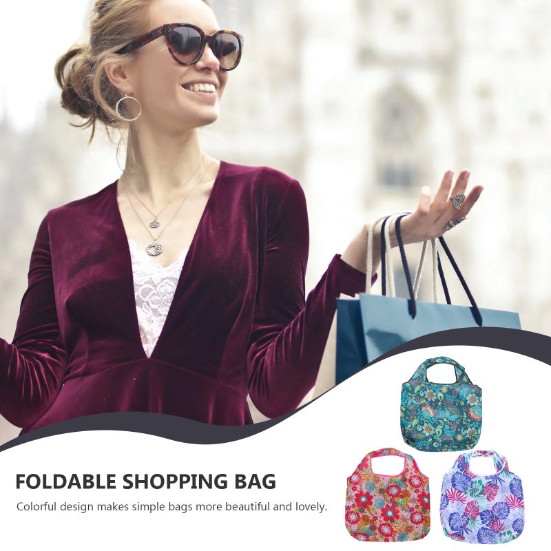 3PCS Convenient Shopping Bag Bag Sundries Large Size Tote Bag - Image 1