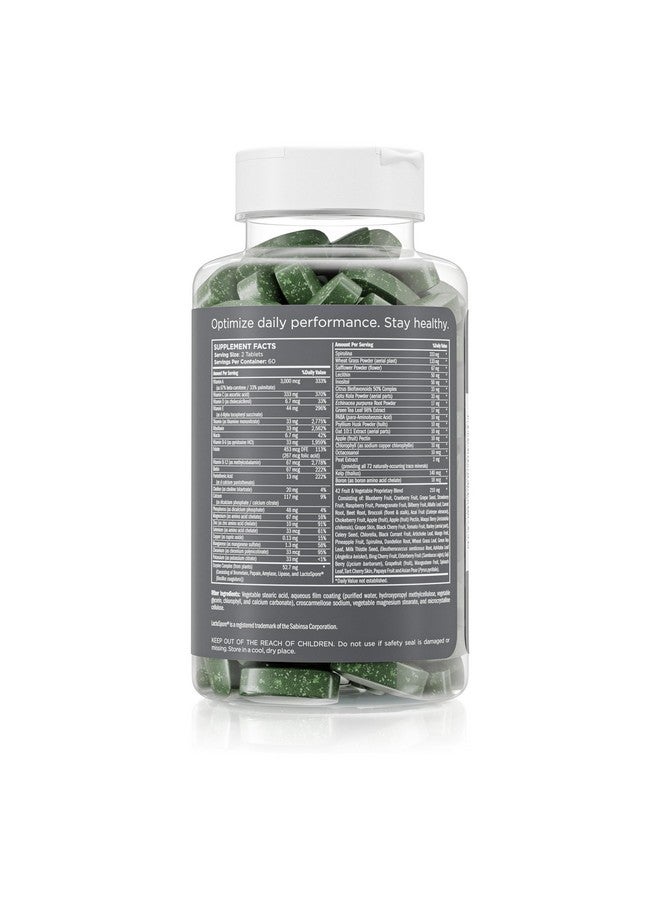 Pure for Men Multivitamin Supplement | Energy, Mood Support, Strong Bones, Antioxidants, Minerals | Vitamins A, B, C, D, Magnesium, Calcium | 42 Fruit & Vegetable Proprietary Blend | 120 Vegan Tablets - Image 2