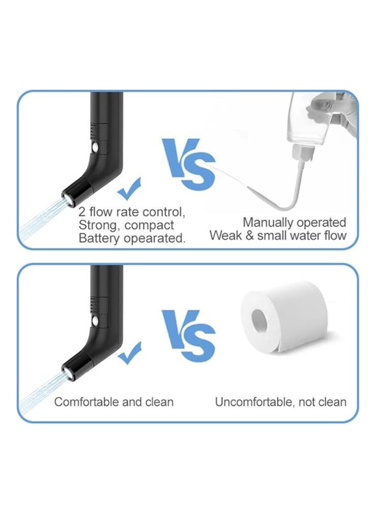 Portable Travel Bidet Electric Rechargeable Handheld Personal Bidet Sprayer for Hygiene Cleaning for Toilet with 2.3 liters Water container (Black) - Image 4