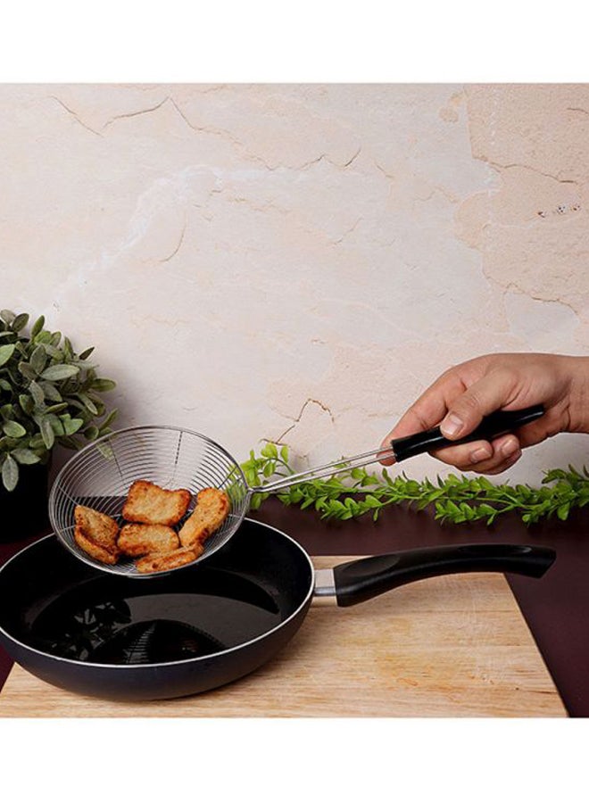 Royalford Skimmer, Premium Quality Stainless Steel, Dishwasher Safe, Marks And Stain Resistant, Ergonomic And Hygenic Design, 39.2 X 15.5 X 5 Cm Silver With Black Handle 15.5cm - Image 4