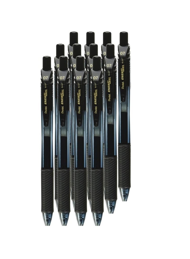 Pentel Energel Gel Pen Set – 12 Black Ink 0.7mm Pens - Image 2