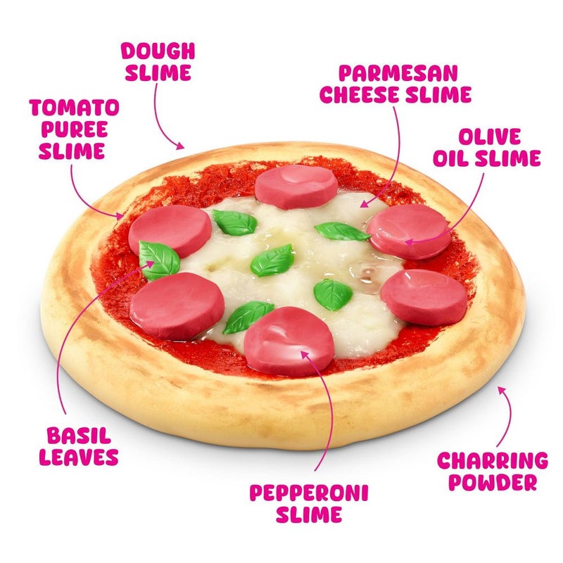 Slime Mart Series 1 Make Your Own Realistic Slime Food! Pizza Window Box DIY Kit (13 Pieces) - Image 4