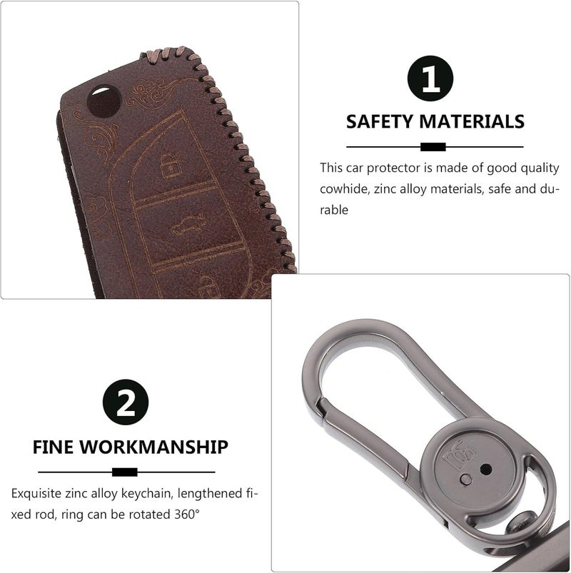 غلاف واقي لمفتاح السيارة، متوافق مع هيكل حامل مفاتيح السيارة (Key Fob Holder)، ويناسب طرازات Reiz وغيرها. - Image 5