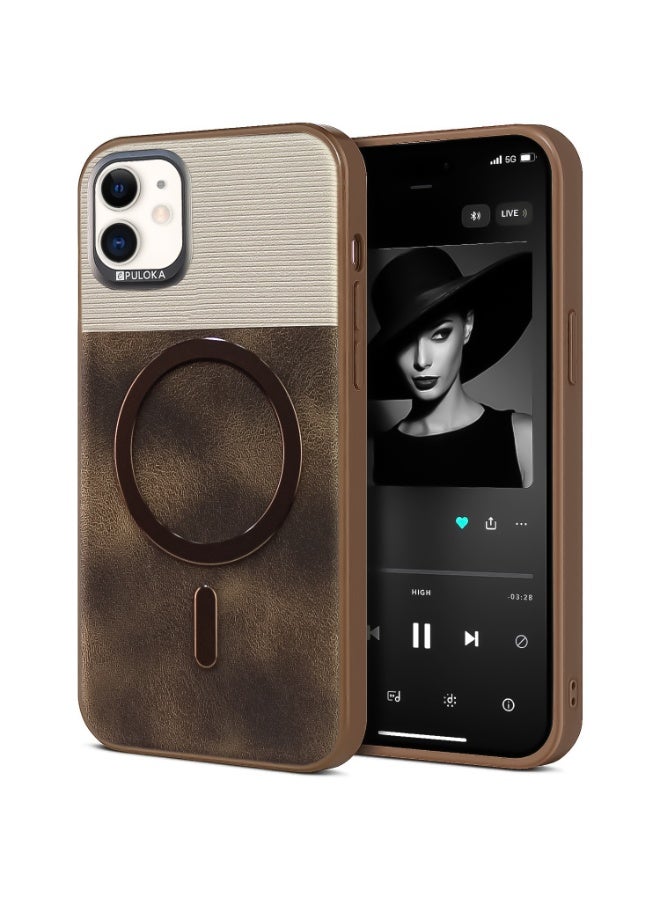 puloka Puloka Leather Back Protection Case For iPhone 12 12 Pro ZE29577C414494EF84C7EZ