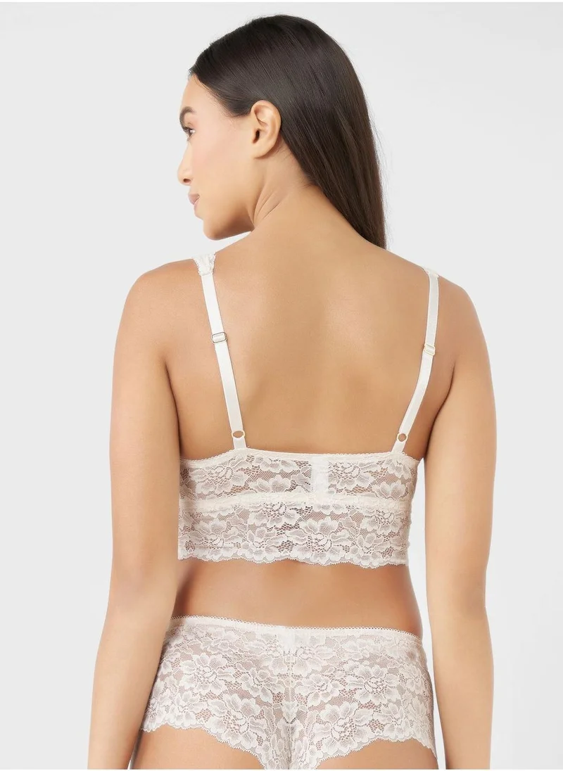 Isla & Evie High Leg Lace Detail Brief