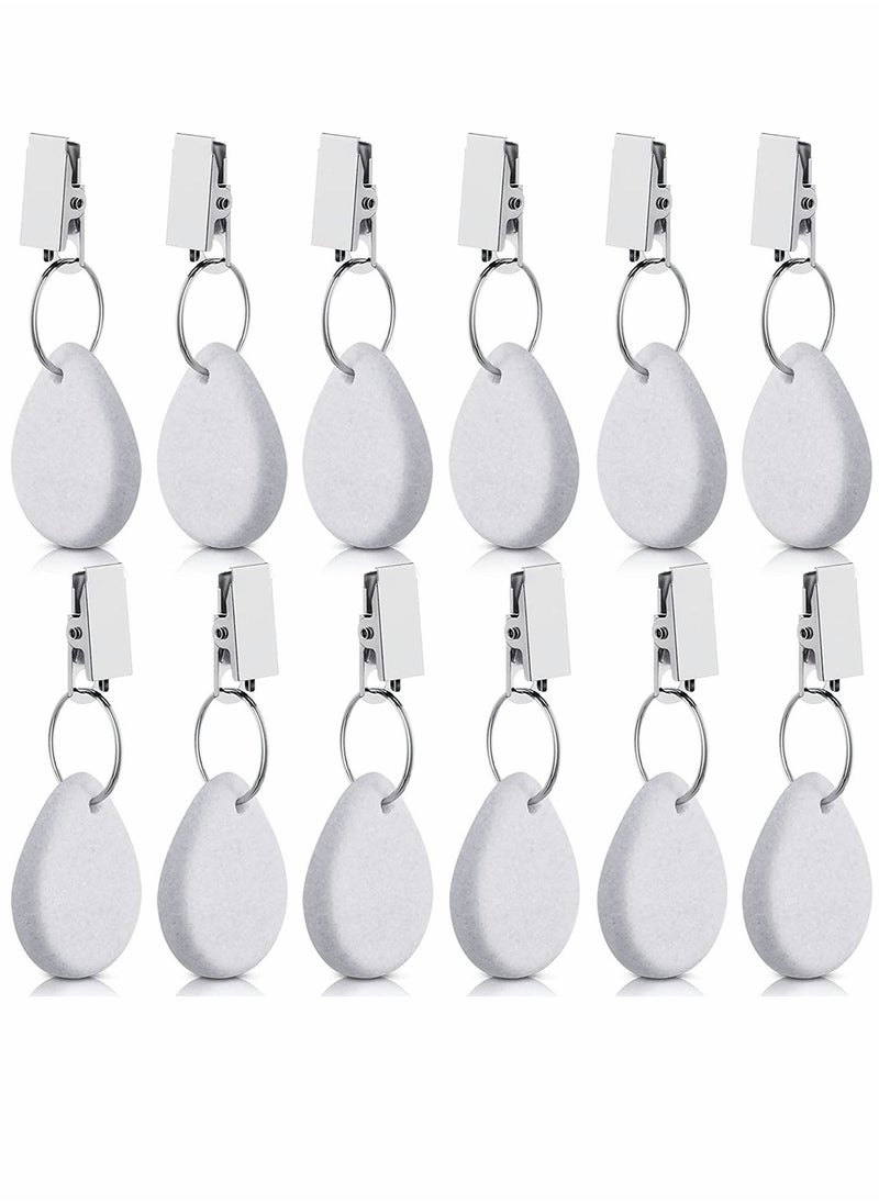 Tablecloth Weights, Tablecloth Pendant, Teardrop Shape, Table Cover Weights Stone, Table Weights Hangers, with Metal Clip, for Tablecloth Decoration Family Dinner Outdoor Picnic, 12 Pieces (White) - pzsku/ZE2957975CBB46DD831A2Z/45/_/1663674431/caa91425-07a4-4925-99dd-4e2aeaf4c191