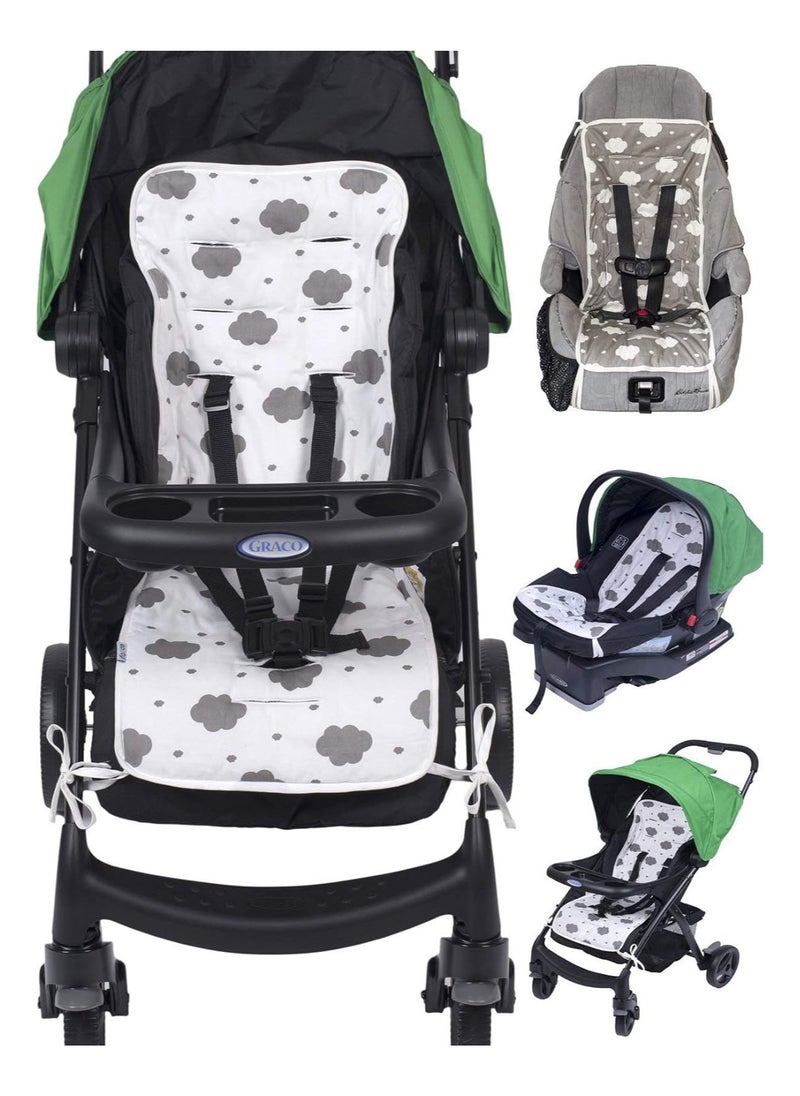 Moro Moro - Rectangular Stroller Mattress – Soft Cotton Seat Liner for Baby Comfort - Image 1