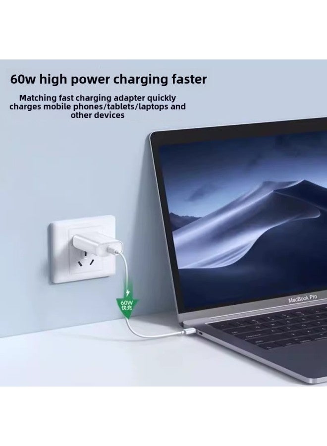 Six-in-one Multi-function Data Cable Storage Box Adapter For Apple Huawei Mobile Phone Computer 60W Fast Charging Typ-Color:Navy Blue 【60w Fast Charging + Storage Box + Stand】 - Image 3