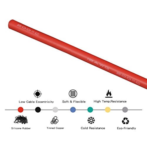 BNTECHGO 12 Gauge Silicone Wire Spool 100 ft Red Flexible 12 AWG Stranded Tinned Copper Wire - Image 5
