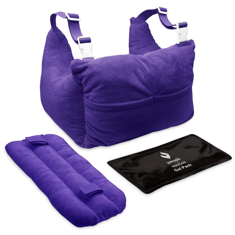 Zomaple Mastectomy Pillow  Post Surgery Pillow Mastectomy Recovery Must Haves Breast for After Heart Surgery Reduction  Augmentation Patients Sleeping Recovery Seatbelt ProtectionSurgery Gift
