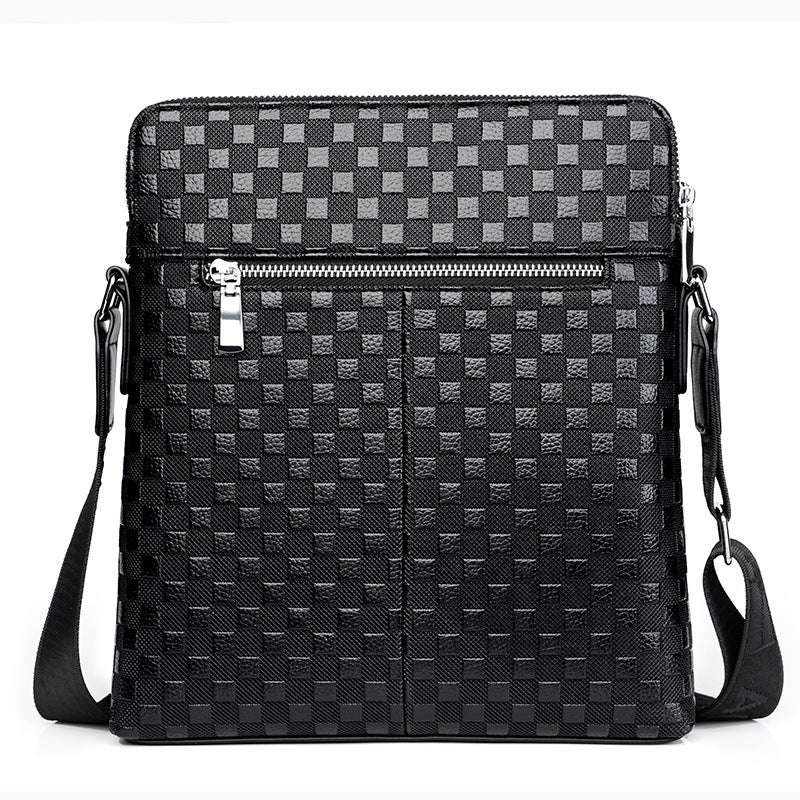 Double Zipper Men'S Shoulder Bag Double Layer Men'S Bag Crossbody Bag New Casual Bag Student Small Backpack Youth Cross Bag - Image 4