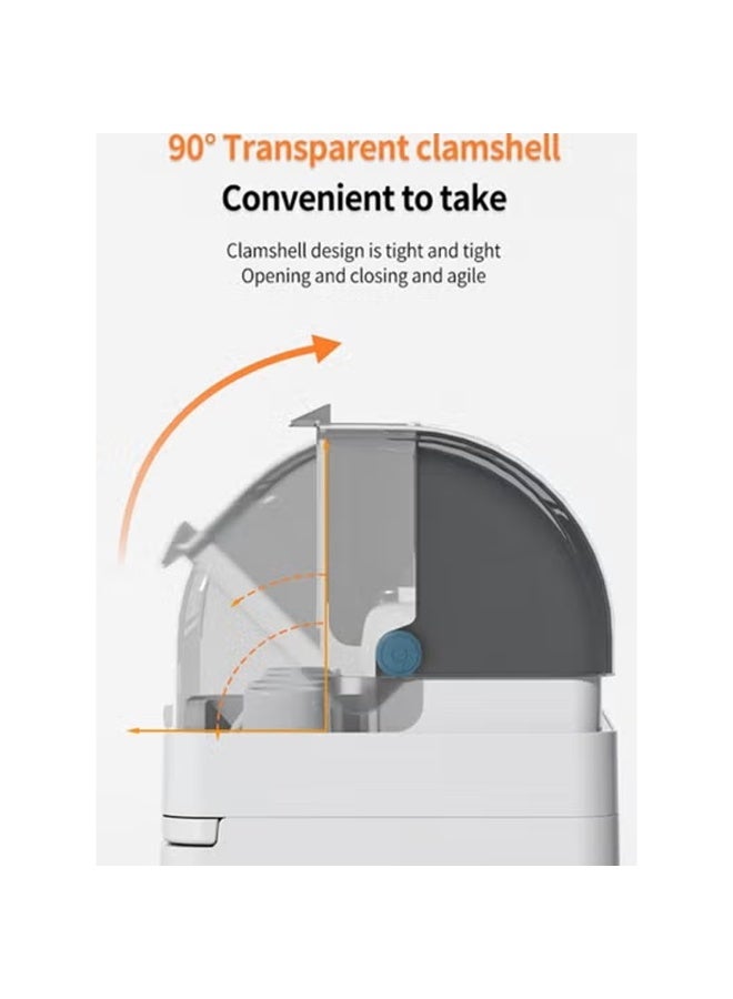 NKX 4 Layer Kitchen Bowl and Plate Storage Box with Cover - Dustproof and Drainable Cutlery Rack for Tableware - Large Capacity, Sealed and Easy to Assemble - Image 4