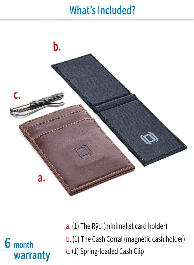 Dockem The Rȳd with Cash Corral Minimalist Modular Wallet, Genuine Leather - Image 2