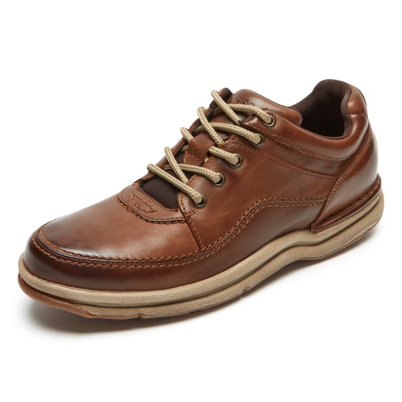 Rockport Men's World Tour Classic Walking Shoe, Brown Leather, 10.5 Medium - Image 3