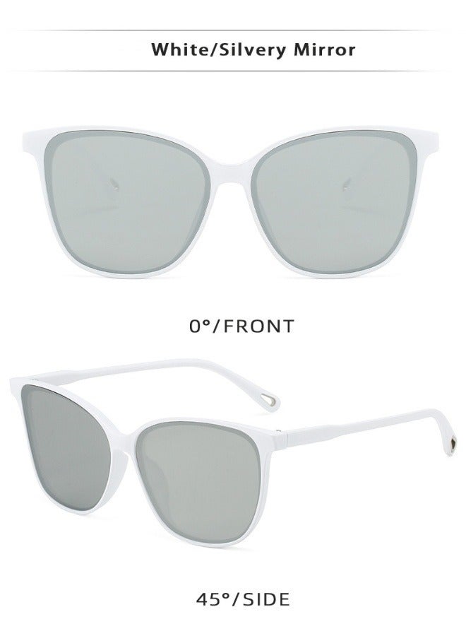Anna Stylish UV Protection Sunglasses with Unique Curved Square-Round Frames - Image 2