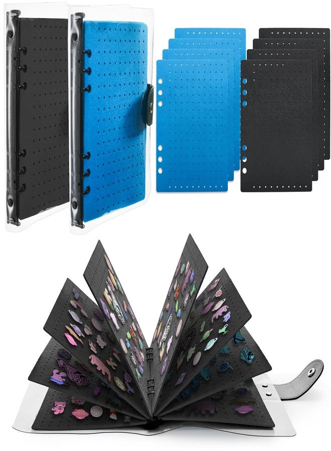 Nagpew Pin Display Book, Clear PVC Cover, 16 Pages, 2 Pack - Image 1