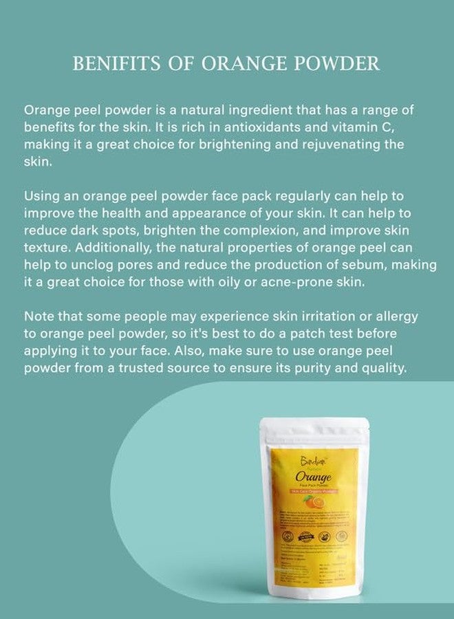 Bindian مسحوق قشر البرتقال الهندي للرجال والنساء | مسحوق قناع الوجه الطبيعي (50 غرام) - Image 5