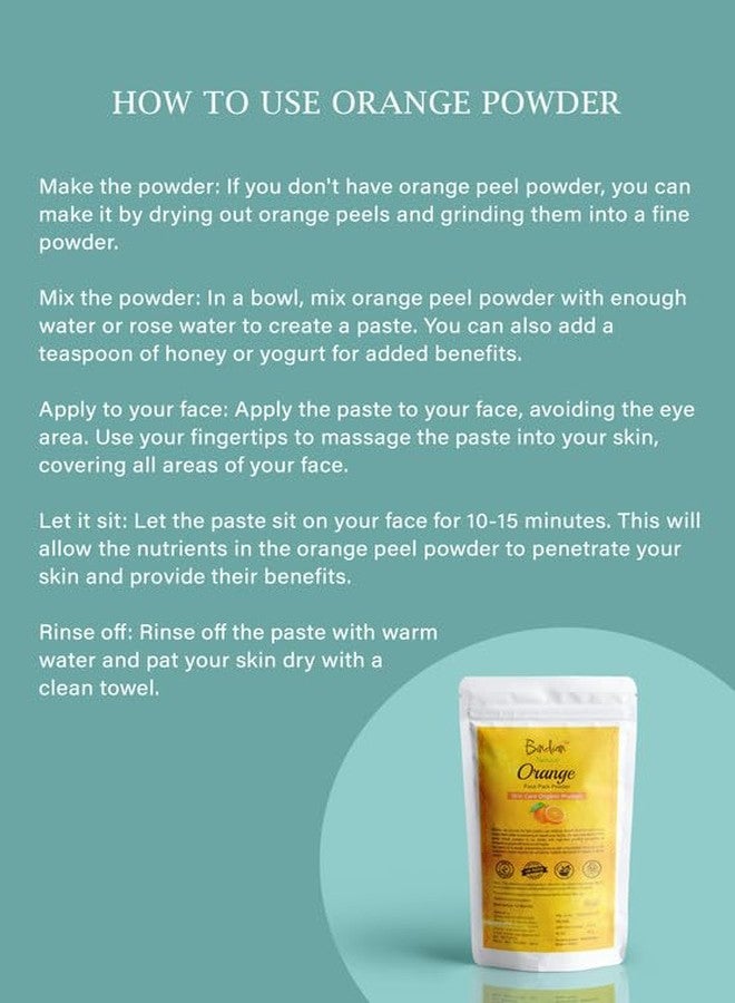 Bindian مسحوق قشر البرتقال الهندي للرجال والنساء | مسحوق قناع الوجه الطبيعي (50 غرام) - Image 4