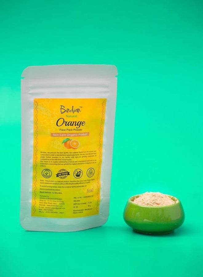 Bindian مسحوق قشر البرتقال الهندي للرجال والنساء | مسحوق قناع الوجه الطبيعي (50 غرام) - Image 3