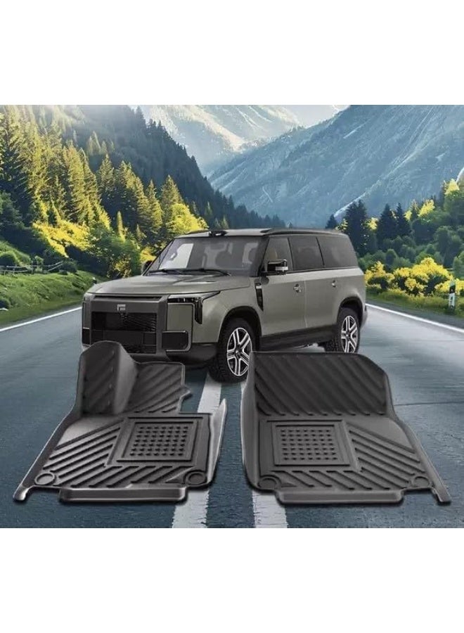 3D All-Weather Car Floor Mats for ROX 01 6 Seater | 4-Piece Waterproof Set with Anti-Slip Backing & Raised Edges | Interior Accessories  6 SEATER ROX 01 - Image 1