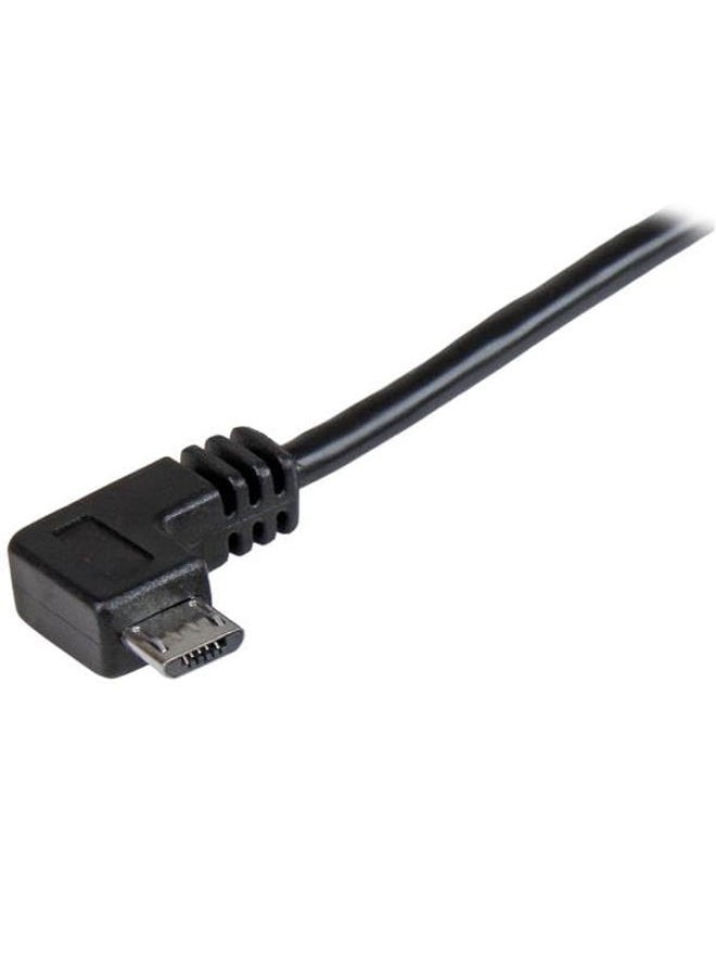 StarTech 2m 6' Right-Angle Micro-USB Charging Cable - 24 AWG (USBAUB2MRA)  - Image 2