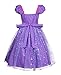 JerrisApparel Girl Princess Costume Dress for Birthday Party 2T Purple with Accessories - Image 4