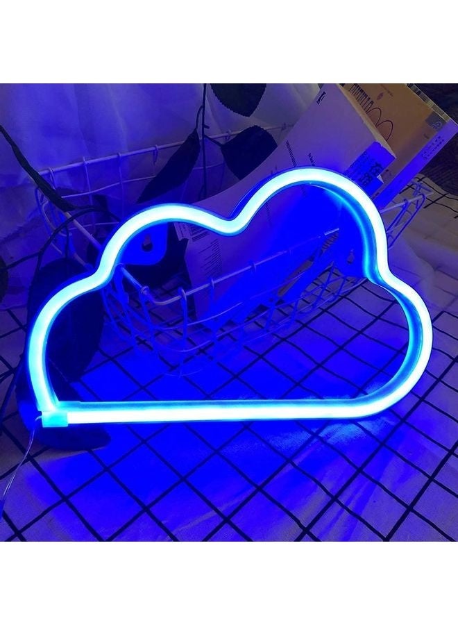 HOMESTAR Cloud Neon Signs, LED Cloud Neon Light for Wall Decor, Battery or USB Powered Cloud Sign Shaped Decoration Wall Lights for Bedroom Aesthetic Teen Girl Kid Room Christmas Birthday Wedding Party - Image 4